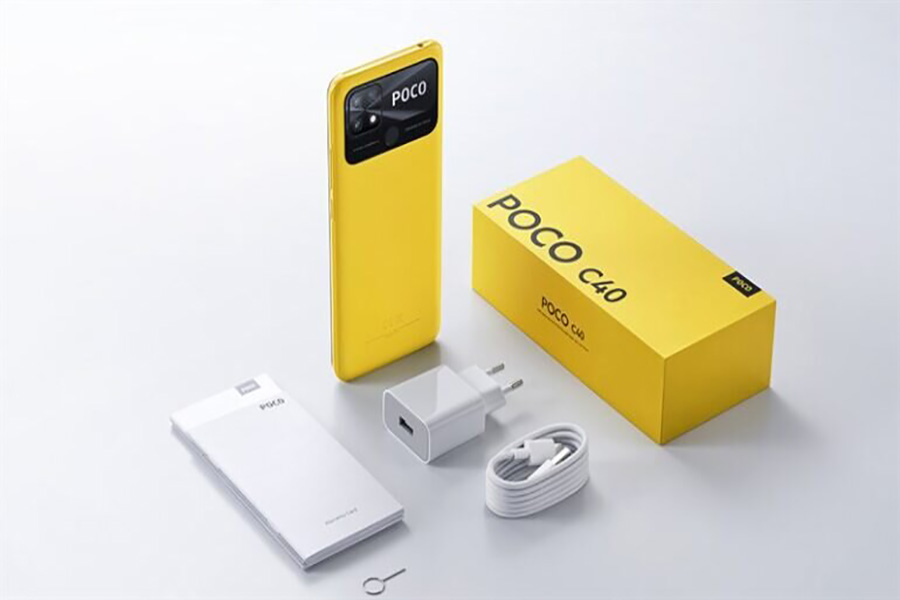 Thiết kế bên ngoài của điện thoại POCO C40